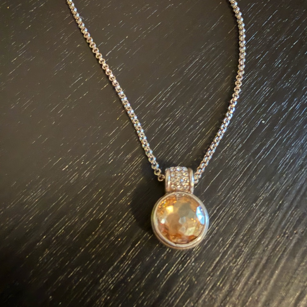 Brighton Silver and Gold Pendant Necklace